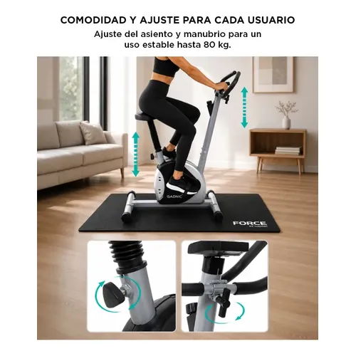 Bicicleta fija Gadnic compacta 80kg