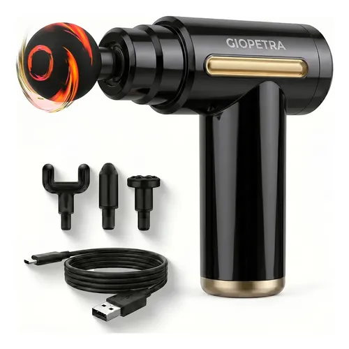Pistola Masajeadora Giopetra 6 Niveles 3200 RPM Silenciosa